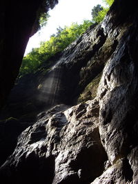 Rock formations in sea