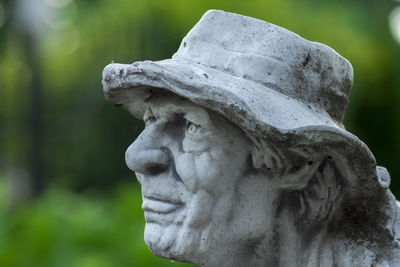 Close-up of angel statue