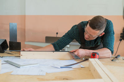 Business colleagues working at office