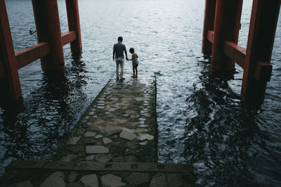 Pier in sea