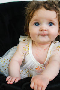 Portrait of cute baby girl