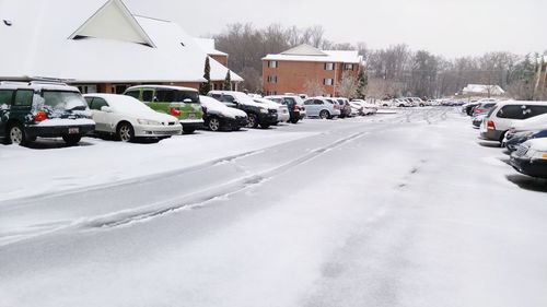 Snow covered road