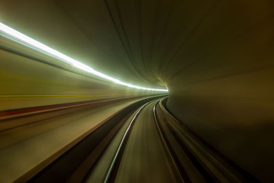 Illuminated tunnel