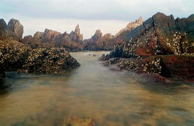 Panoramic view of sea against sky