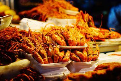 Close-up of food in tray