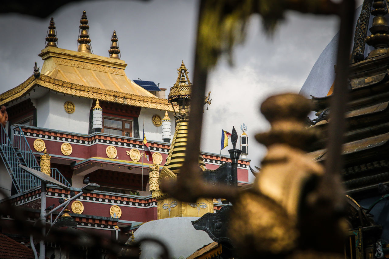 LOW ANGLE VIEW OF A TEMPLE