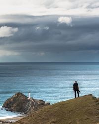 Scenic view of sea against sky