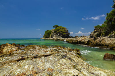 Scenic view of sea against sky