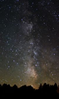 Low angle view of starry sky