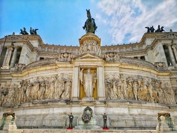 Low angle view of historical building