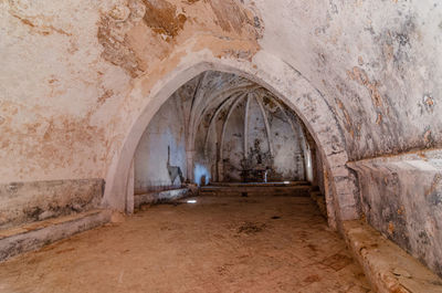 Interior of abandoned building