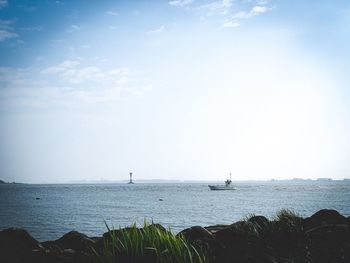 Scenic view of sea against sky