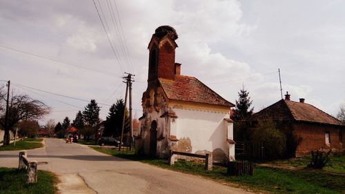 Panoramic view of built structure against sky