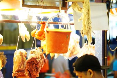 Close-up of food for sale at market stall