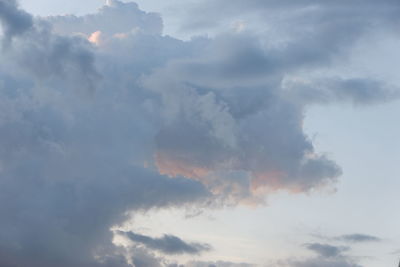 Low angle view of clouds in sky