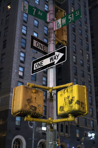 Low angle view of road sign