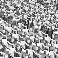 Full frame shot of chairs
