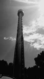 Low angle view of monument against sky