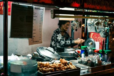 Man preparing food