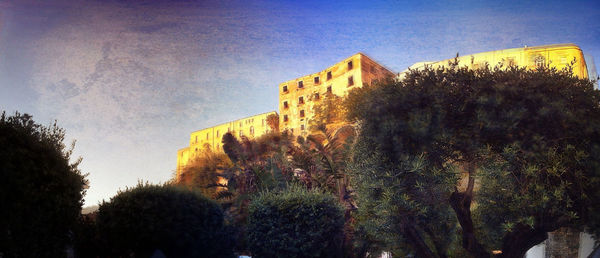 Low angle view of building against sky