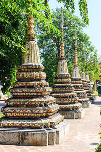 Exterior of temple against building