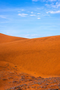 Scenic view of desert against sky