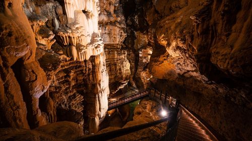 Gouffre de padirac is a cave system with over 40km length under the surface of france.