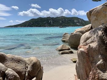 Scenic view of sea against sky