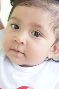 Close-up portrait of cute baby