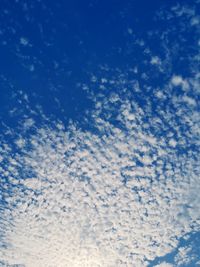 Low angle view of clouds in sky