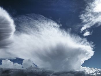 Low angle view of cloudy sky