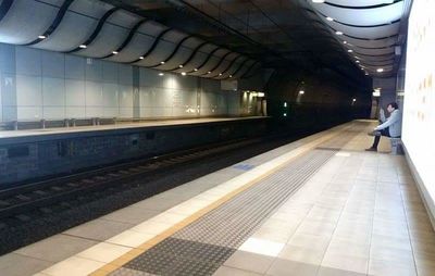 Interior of railroad station