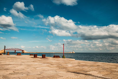 Scenic view of sea against sky