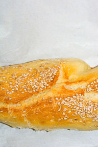 Close-up of pumpkin against white background