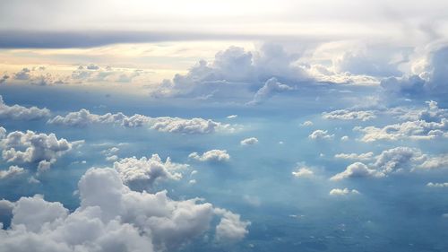 Low angle view of clouds in sky