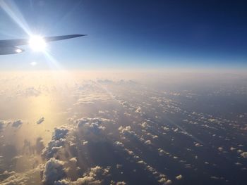 Aerial view of cityscape against sky