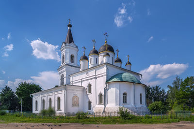 Cathedral of the white trinity in tver city center, russia