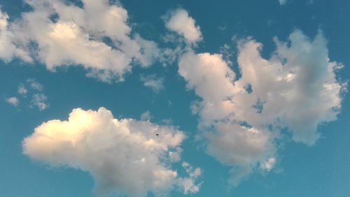 Low angle view of clouds in sky