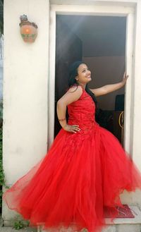 Portrait of young woman