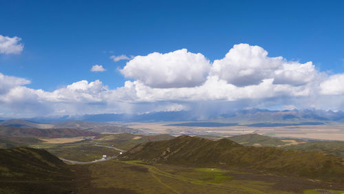 Panoramic view of landscape against sky