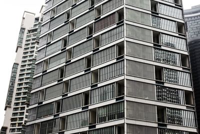 Low angle view of modern building against sky