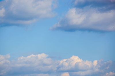 Low angle view of clouds in sky