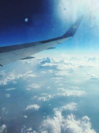 Aerial view of cloudy sky