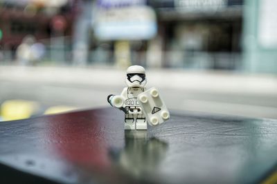 Close-up of toy figurine