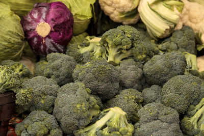 Close-up of vegetables for sale in market