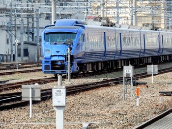 Train on railroad track