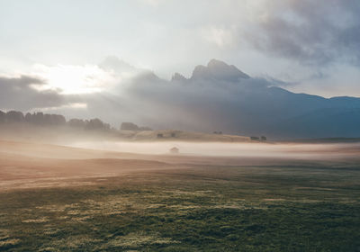 Scenic view of landscape against sky