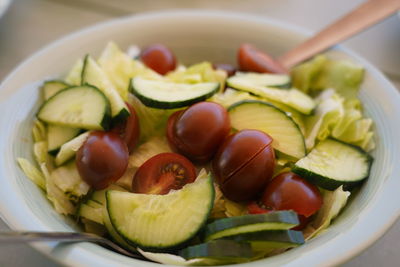 Close-up of salad in bowl