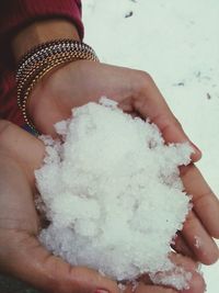 Close-up of cropped hand