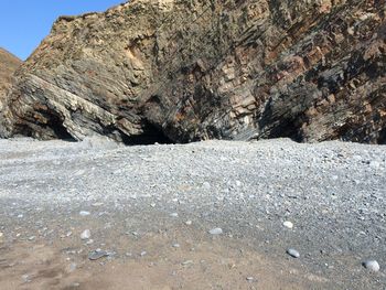 Rocks in sea